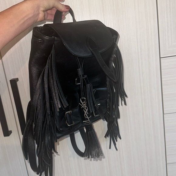 Black Ysl leather backpack excellent condition - Picture 2 of 6